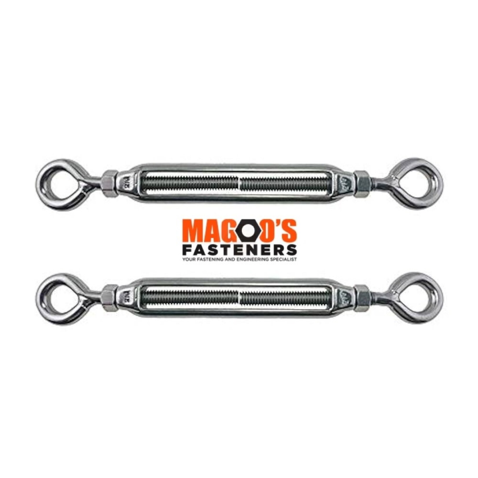 Hardware SS316 Turnbuckle Eye & Eye M12 X 200