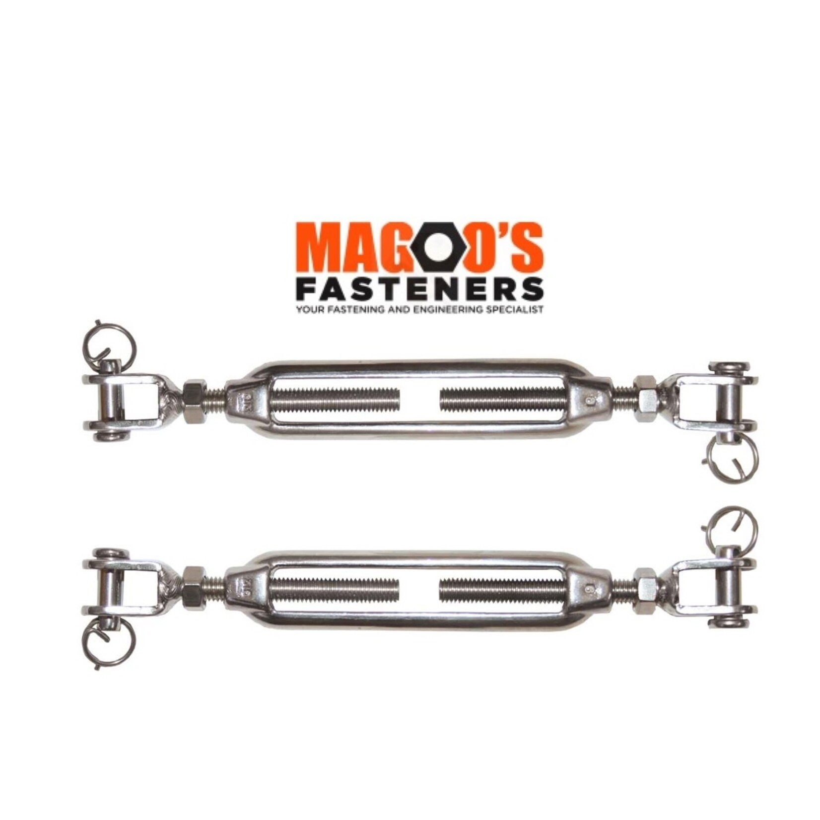 Hardware SS316 Rigging Screw Jaw & Jaw  Turnbuckle M5 X 125