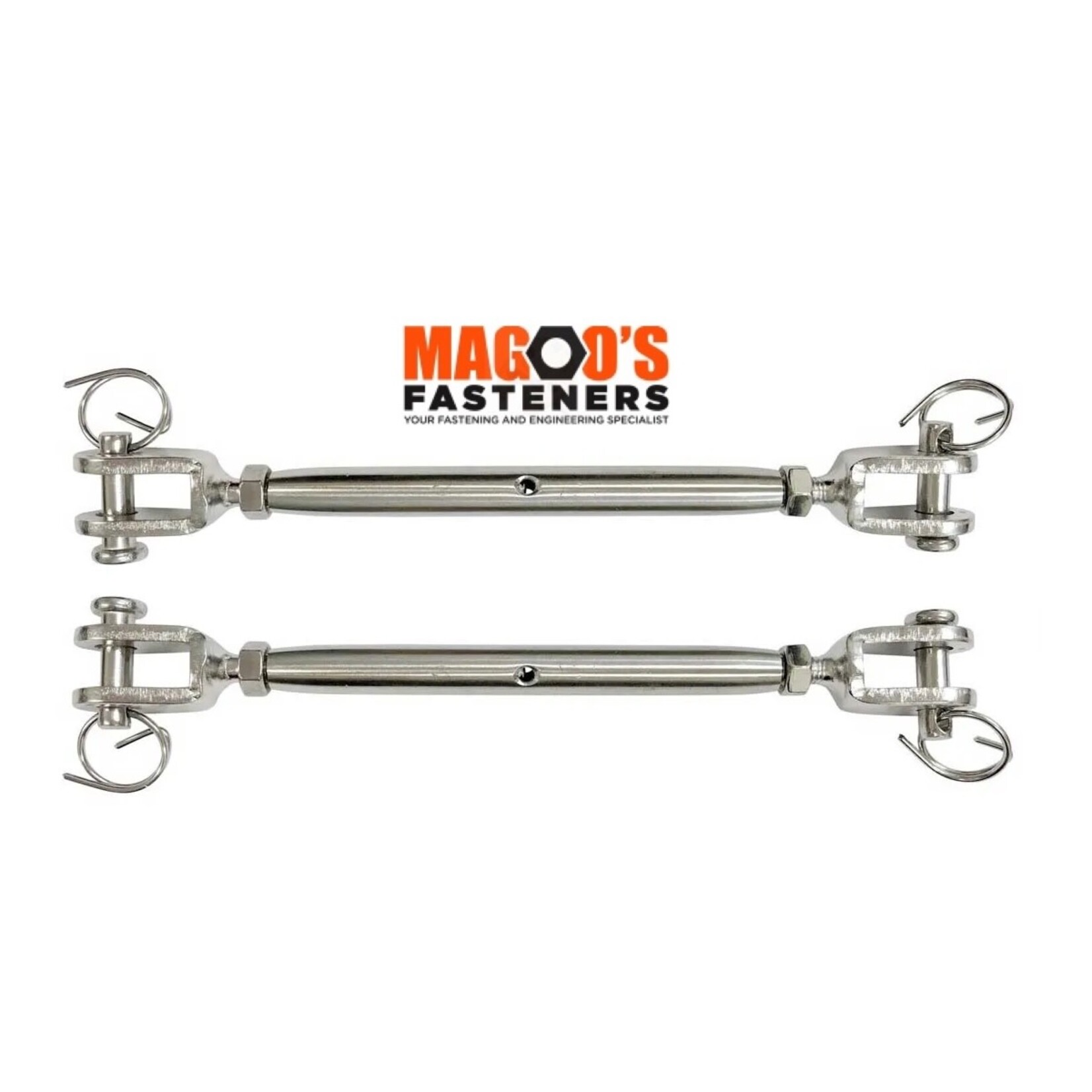 Hardware SS316 Rigging Screw Jaw & Jaw Closed Body M6 X 150