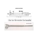 Hardware SS316 Rigging Screw Jaw & Swage Closed Body M6 X 3.2