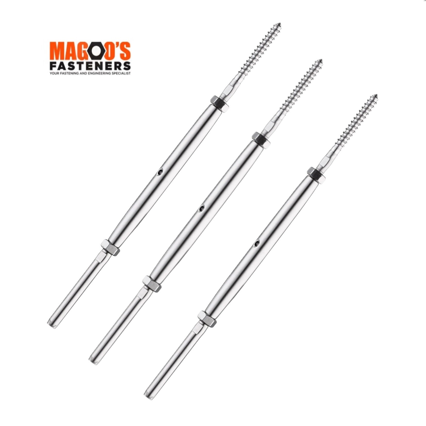 Hardware SS316 Rigging Screw Lag Screw & Swage M5 X 3.2