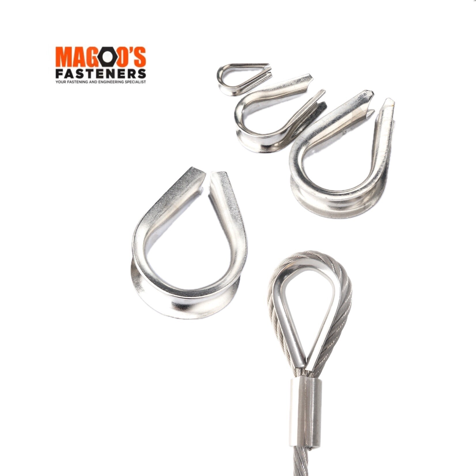 Hardware SS304 Wire Rope Thimble 6mm