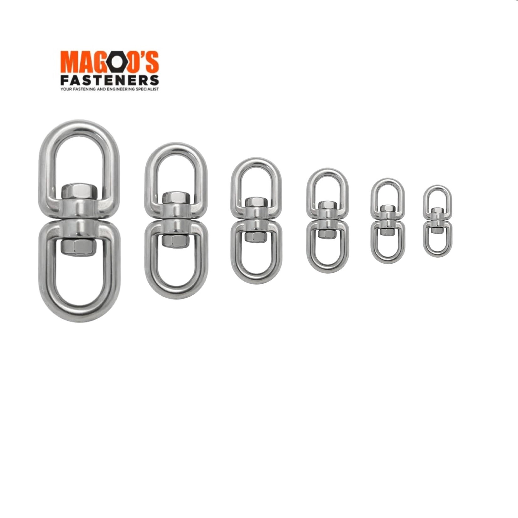 Hardware SS316 Swivel Eye & Eye 8mm