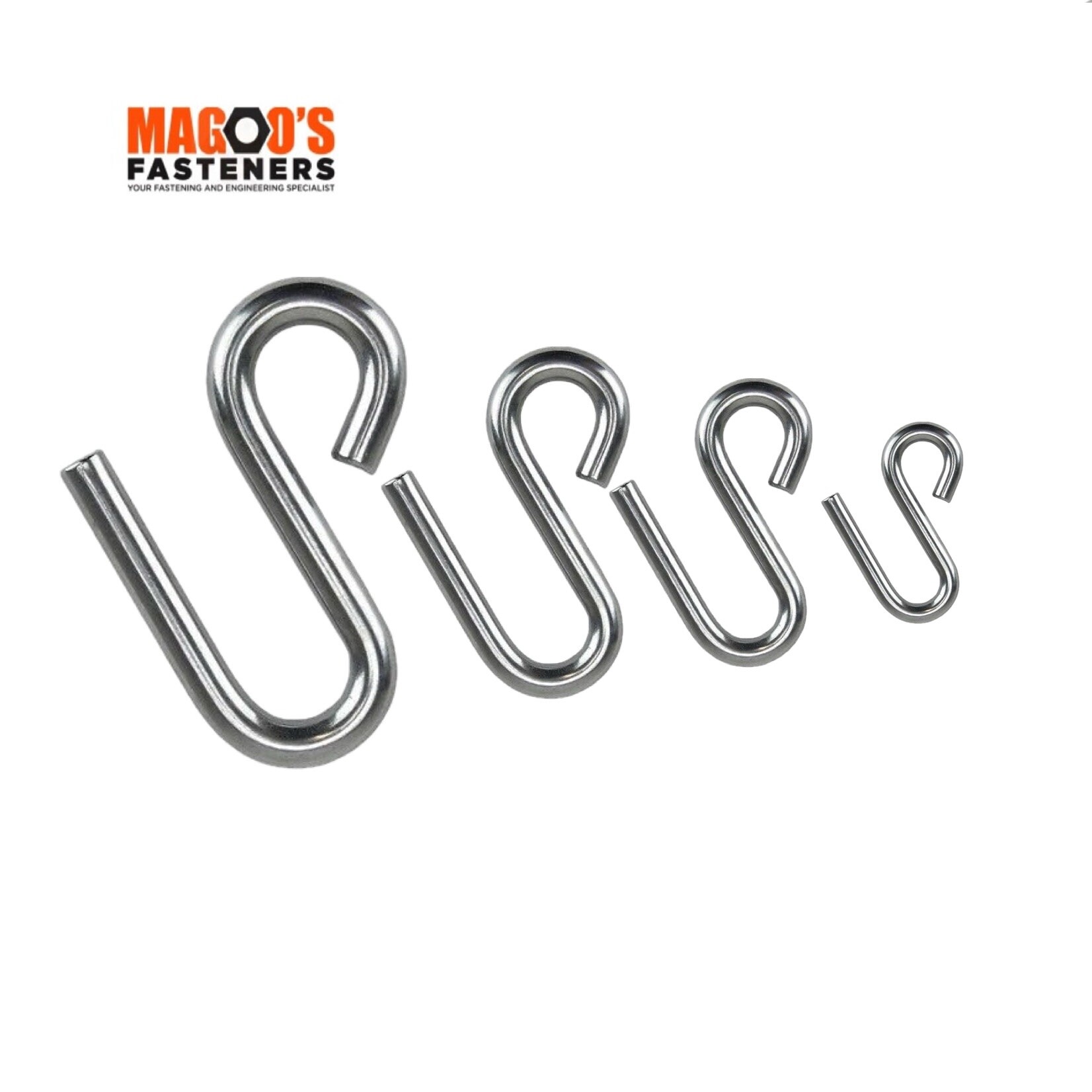 Hardware SS304 "S" Hook 6 X 60