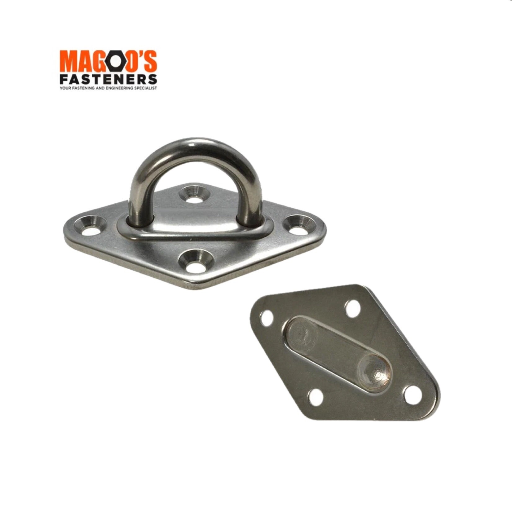 Hardware SS304 Eye Pad Diamond 8 X 50