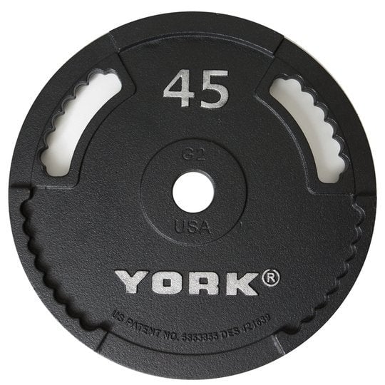 York Olympic 45lb Steel Cast Plate G2