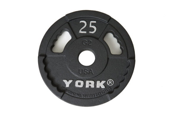 York Olympic 25lb Steel Cast Plate G2