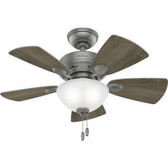 34 Watson 5 - Blade Standard Ceiling Fan with Pull Chain and Light Kit Included