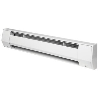 K Baseboard Heater 5  1250W  208V Bright White
