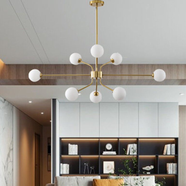 Tulisha 8 - Light Dimmable Sputnik Sphere Chandelier