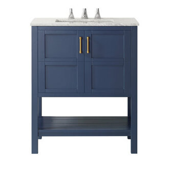 Florence 30 Single Bathroom Vanity with Marble Top