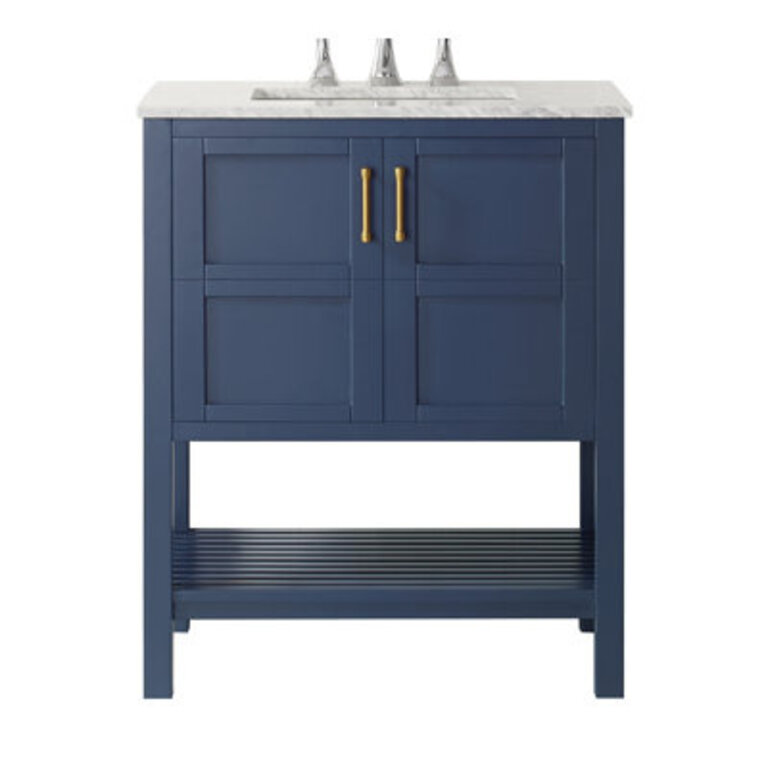 Florence 30 Single Bathroom Vanity with Marble Top