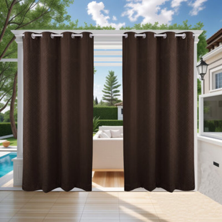 Lakyshia Waterproof Thermal Outdoor Patio Curtain