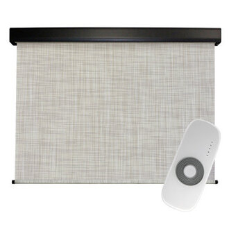 Eisner Motorized Semi-Sheer Outdoor Roller Shade