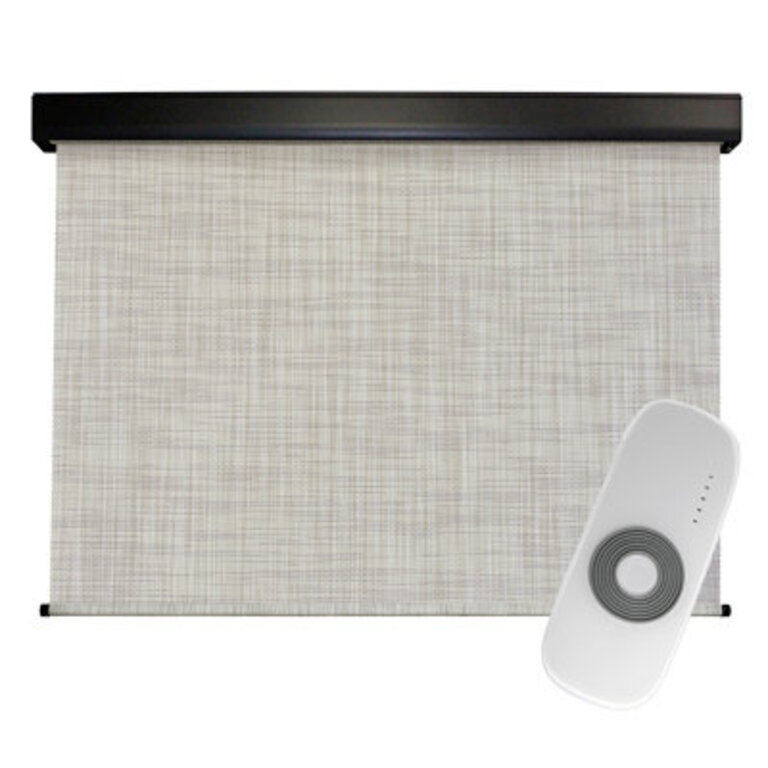 Eisner Motorized Semi-Sheer Outdoor Roller Shade
