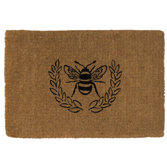 Hudson Queen Bee Extra Thick Handwoven Coconut Fiber Doormat