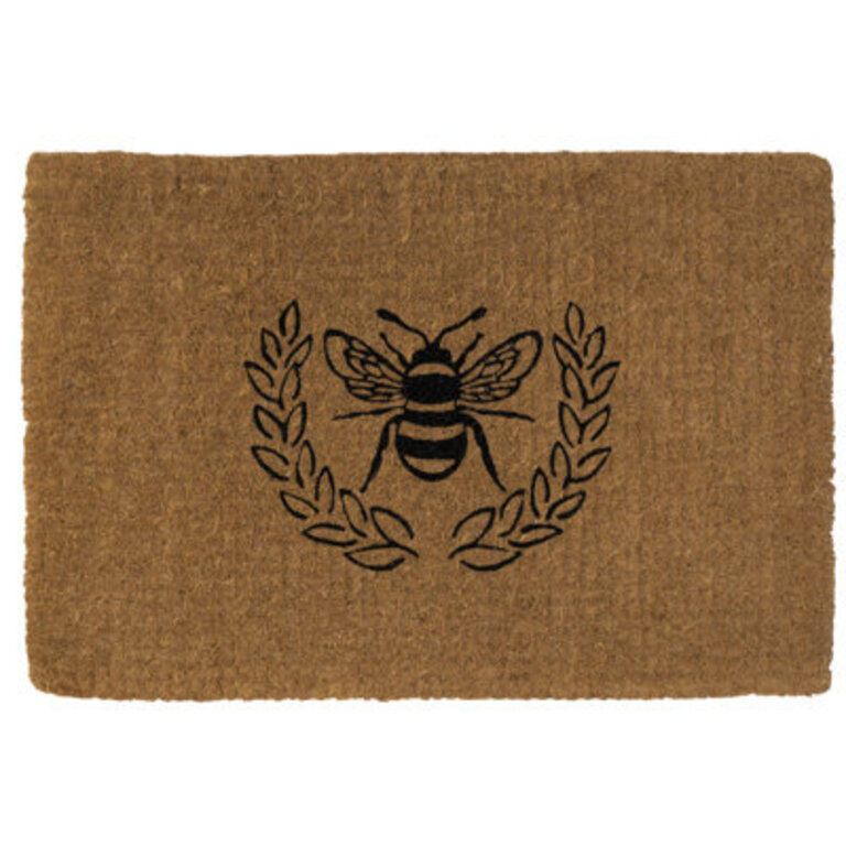 Hudson Queen Bee Extra Thick Handwoven Coconut Fiber Doormat