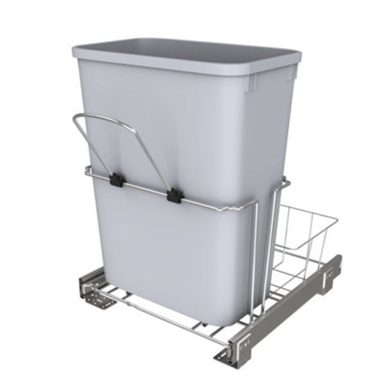 Rev-A-Shelf Universal Waste Container with Rear Basket