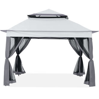 11 Ft W x 11 Ft D Steel Patio Gazebo