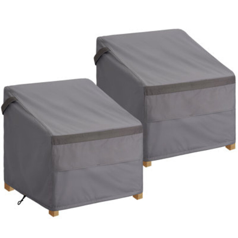 Patio Chair Cover Grey 2pcs