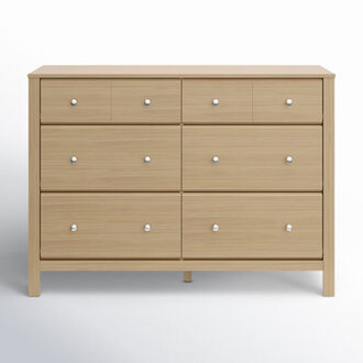 Horizon 6 Drawer Double Dresser