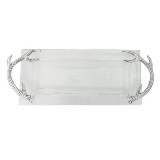 Antler Glass Oblong Tray