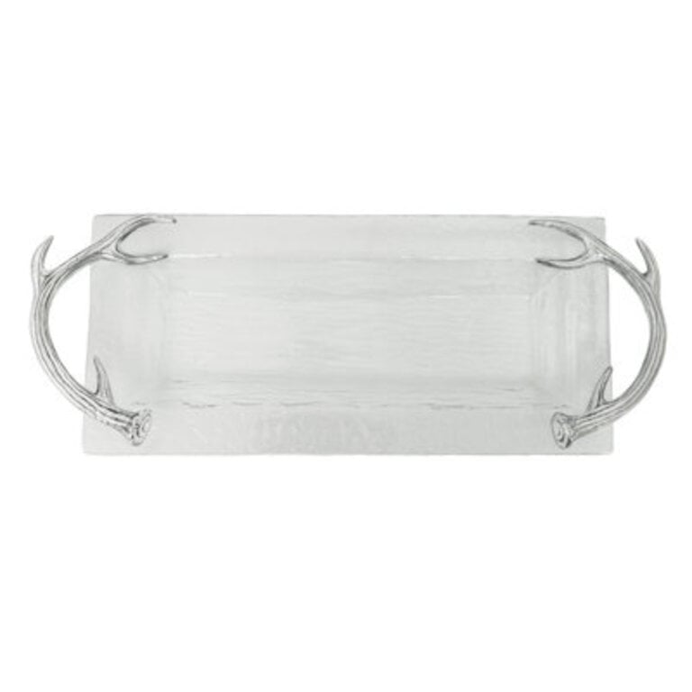 Antler Glass Oblong Tray