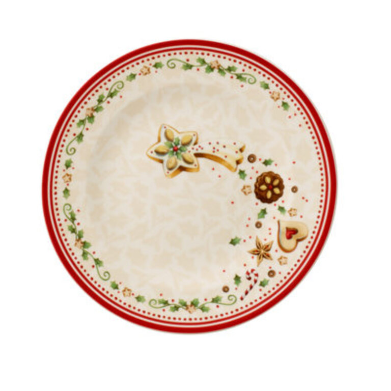 Winter Bakery Delight Salad Plate  Falling Star