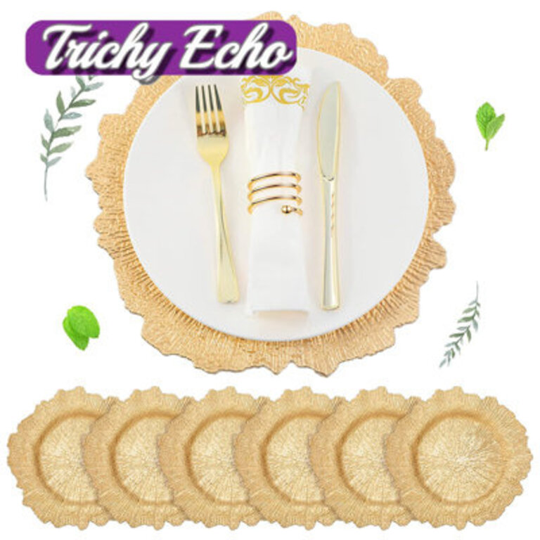 11 Piece Plastic Charger Set