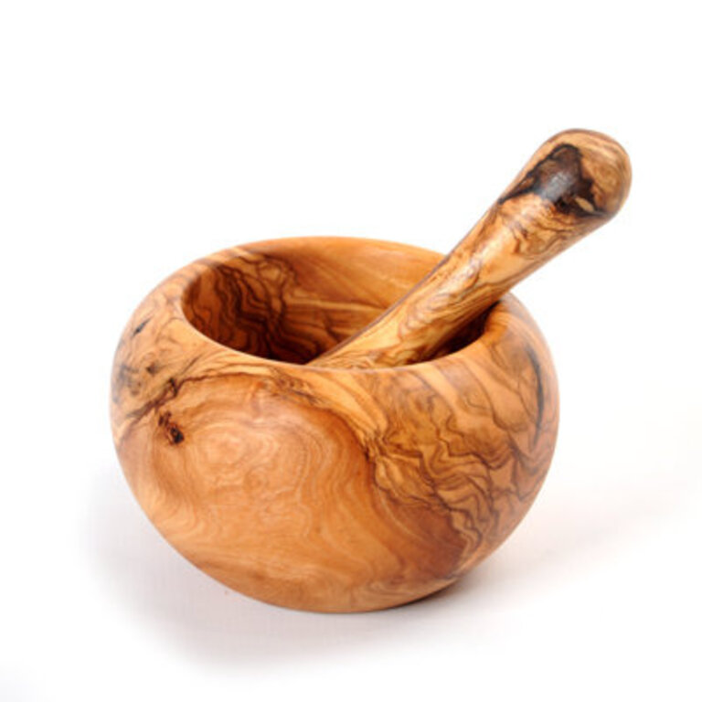 Wood Mortar And Pestle Set