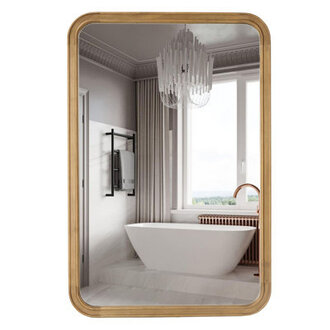Reppond Solid Wood Rectangle Mirror
