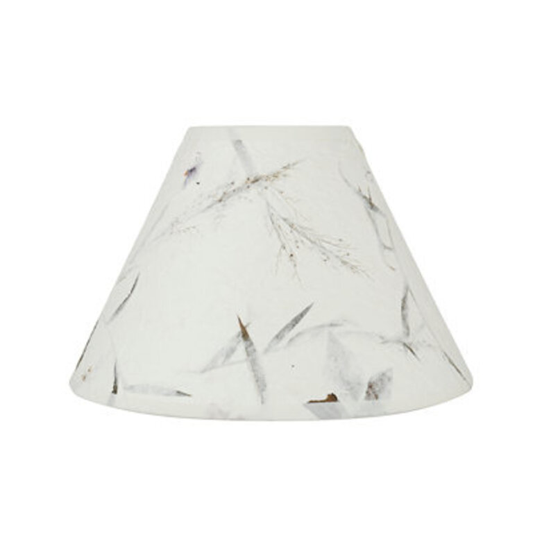 7 H x 10 W Petal Paper Empire Lamp Shade  Uno  in Off White