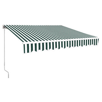 Manual Retractable Slope Patio Door Window Awning in Dark GreenOutdoor Canopy