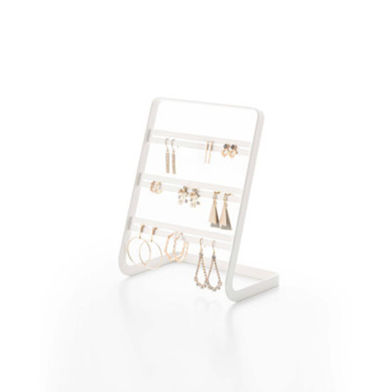 Yamazaki Home Earring Display Stand - Holder For Jewellery Organization Steel