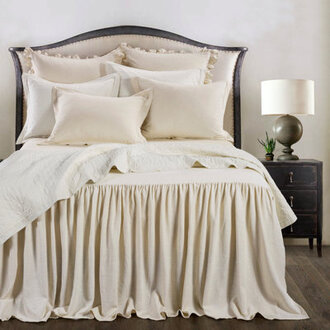 Luna Washed Linen Romantic Classic Chic Casual Modern Rustic Farmhouse Bedspread Set