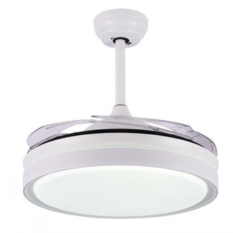 Aadvik 42 Modern Ceiling Fan with LED Lights and Remote 6 Speed Reversible Bladeless Fan