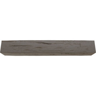 Hand Hewn Faux Wood Fireplace Shelf Mantel