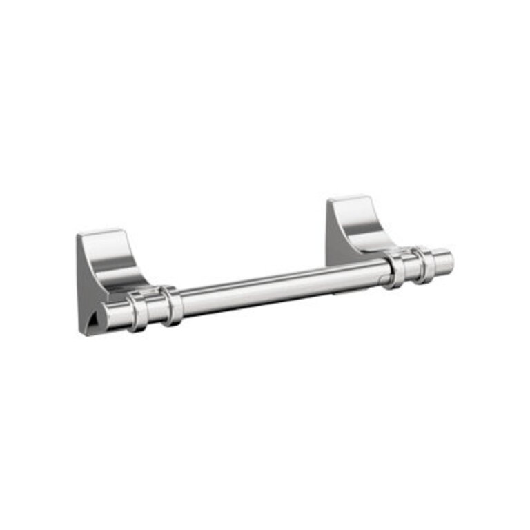Davenport Chrome Transitional Pivoting Double Post Toilet Paper Holder