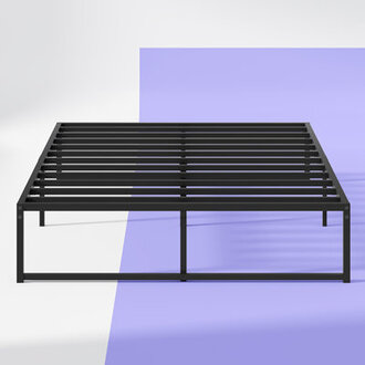 Mclea 142 Metal Bed FramePlatform Bed Frame with Storage SpaceHeavy Duty Sturdy Mattress FoundationEasy AssemblyNo Box Spring Needed