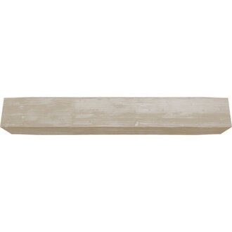 Sandblasted Faux Wood Fireplace Shelf Mantel