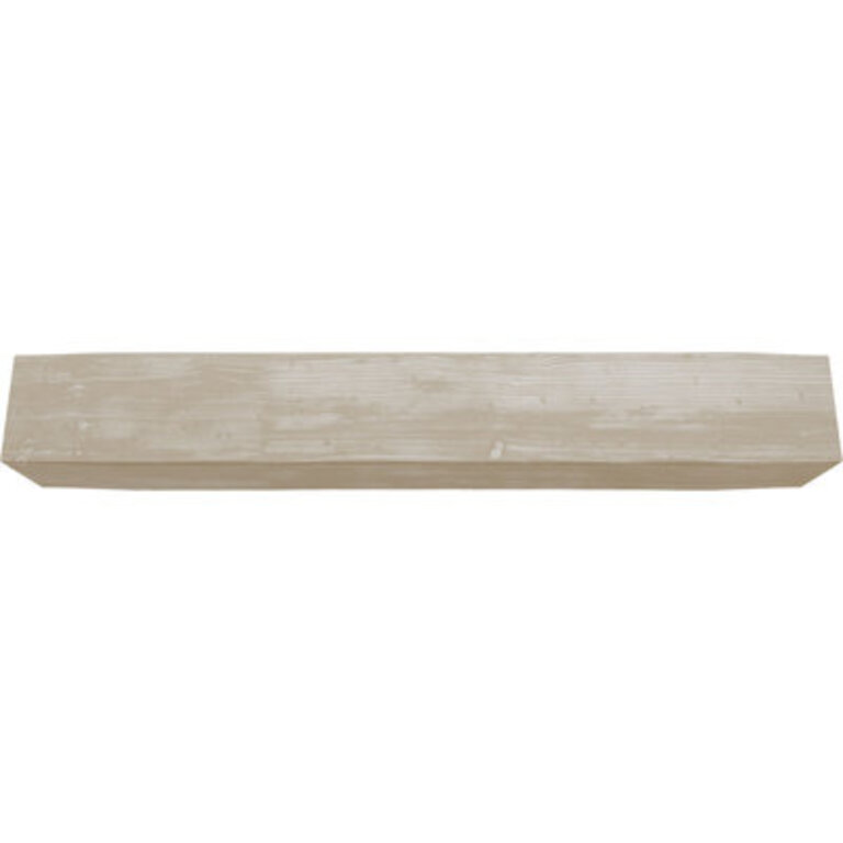 Sandblasted Faux Wood Fireplace Shelf Mantel