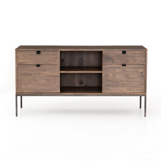 Galeria 4 - Drawer Filing Credenza in Auburn Poplar
