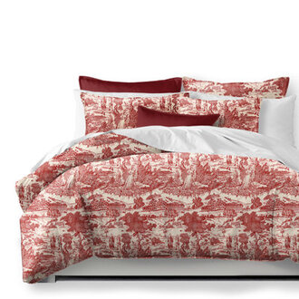 Eloise Barn RedBeige Comforter Set