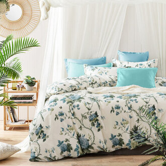Botanical Garden Sateen Floral Duvet Cover Set
