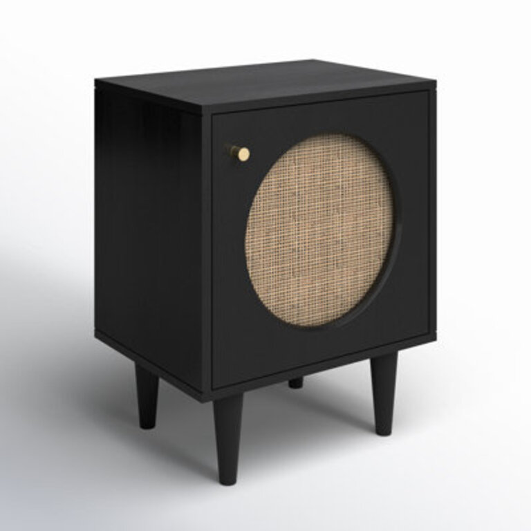 Peltz 1975 W Unfinished Solid Wood Nightstand