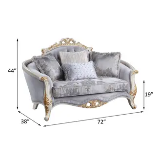 Cezaris 72 Rolled Arm Loveseat