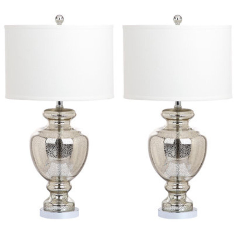 28 SilverIvory Table Lamp Set