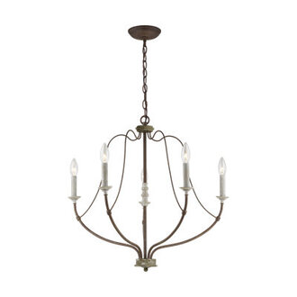 Shoshanna 5 - Light Dimmable Classic  Traditional Chandelier