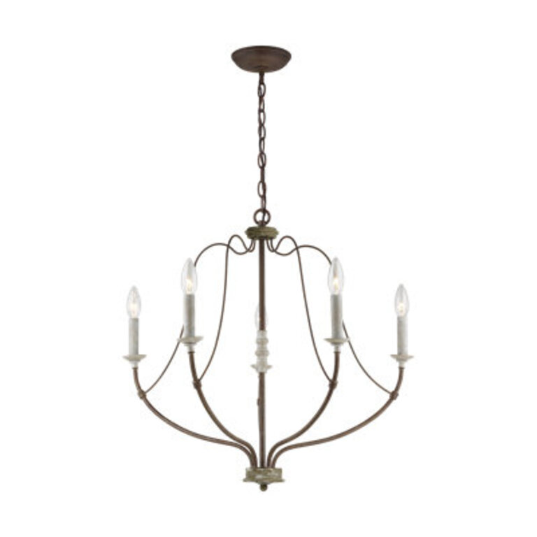 Shoshanna 5 - Light Dimmable Classic  Traditional Chandelier