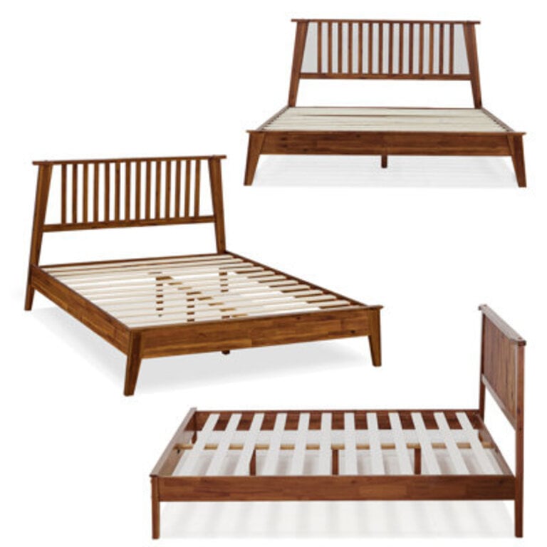 Kristoffer Solid Wood Bed Frame with Headboard